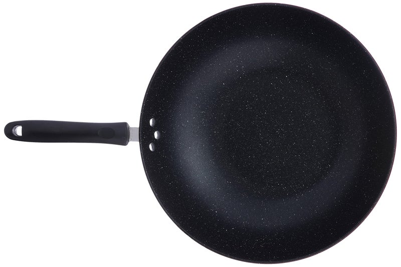 Bister Non-Stick Granite Wok Pan Backlite Handle Size : 36cm Black & Red - Image 3